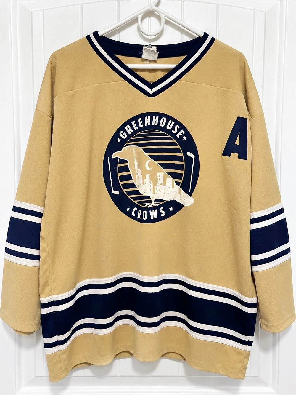 Vintage Greenhouse Crows Hockey Jersey 3XL #48